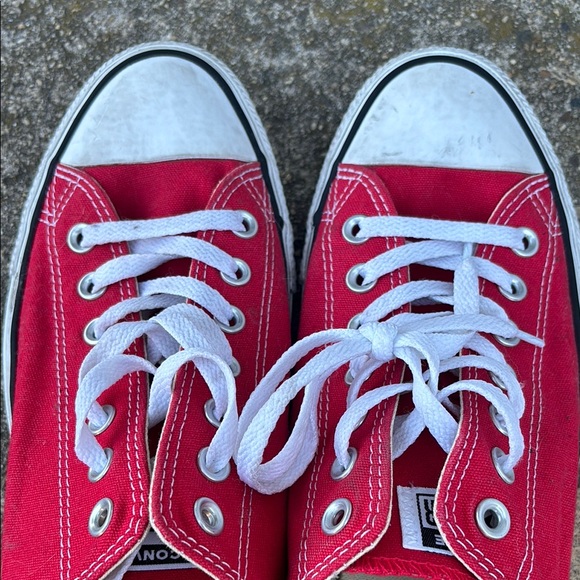 Red Canvas CONVERSE sneakers M11 W13 - Picture 2 of 9